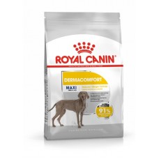 Royal Canin Maxi Dermacomfort - за зрели и възрастни кучета от едрите породи с тегло в зряла възраст между 26 и 44 кг., склонни към кожни раздразнения и сърбежи,над 15 месечна възраст 12 кг.